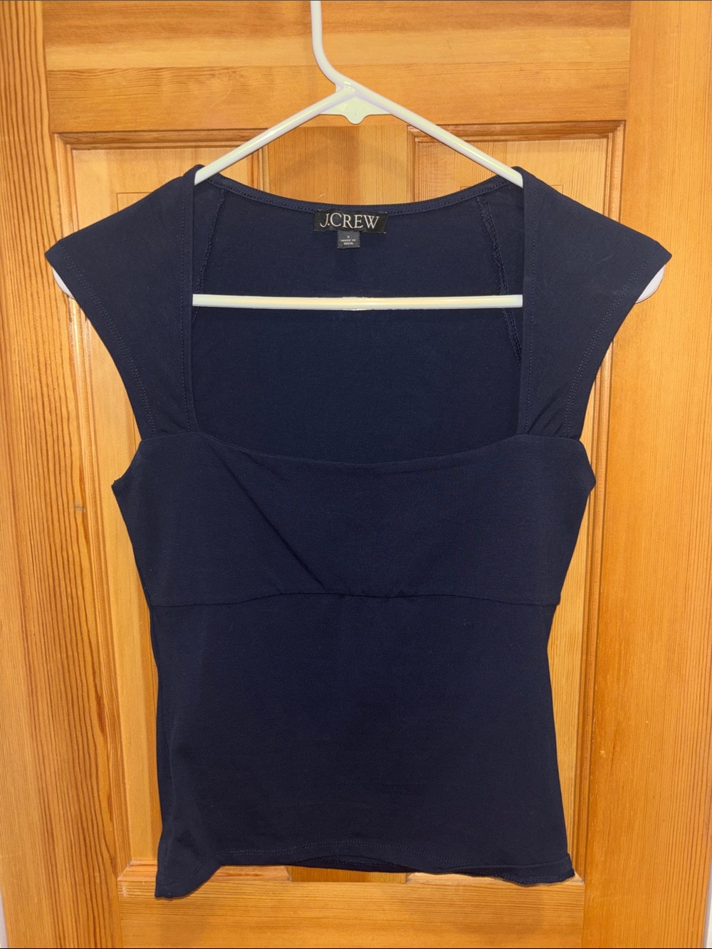 J. Crew Navy Square-Neck Tank Top